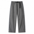 Men's side-zip walking trousers — grey