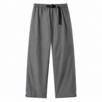 Men's side-zip walking trousers — grey