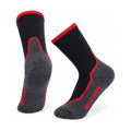 Falstone merino blend hiking socks – Grey / Red