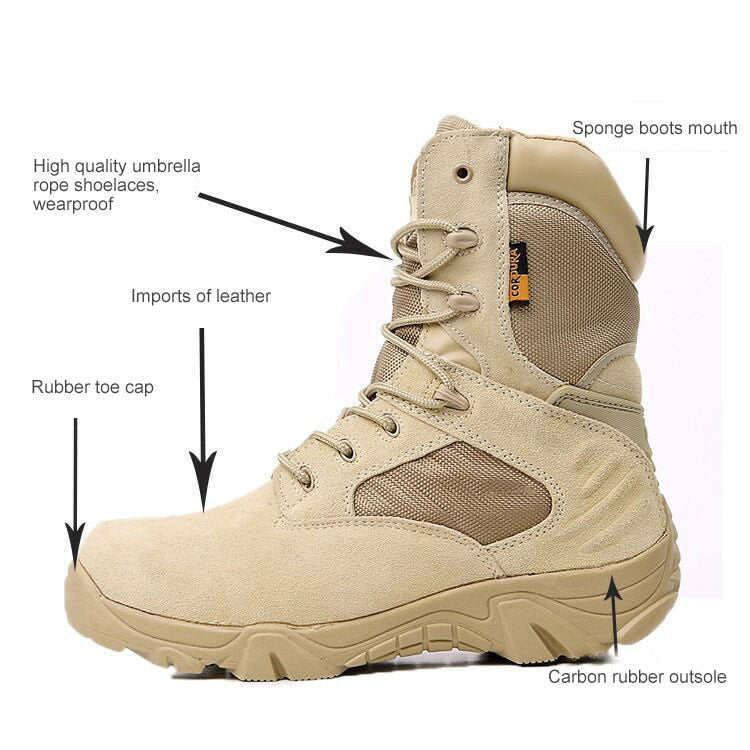 Men's Delta Mid Tactical Boots Light Duty Military Boots