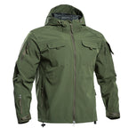 Men’s Lightweight Hooded Tactical Jacket – Multi-Pocket Outdoor Windbreaker