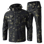 Men’s Military-Style Waterproof Ripstop Tactical Suit Outdoor Combat Uniform Set