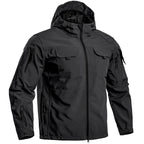 Men’s Lightweight Hooded Tactical Jacket – Multi-Pocket Outdoor Windbreaker