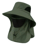 Men’s Sun Protection Fishing Hat – Lightweight Breathable with Detachable Face Cover