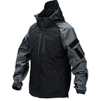 Men's Tactical Hooded Waterproof Jacket – Outdoor Utility Windbreaker