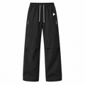 Cheviot men's fleece-lined relaxed walking trousers in Black, front view