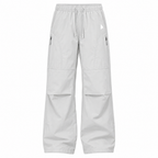 Cheviot men's fleece-lined relaxed walking trousers in Light Grey, front view