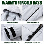 Bransdale insulated hooded jacket — details