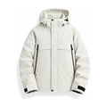 Bransdale insulated hooded jacket — ivory front