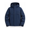 Bransdale insulated hooded jacket — navy front
