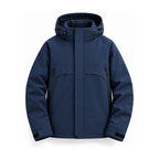 Bransdale insulated hooded jacket — navy front