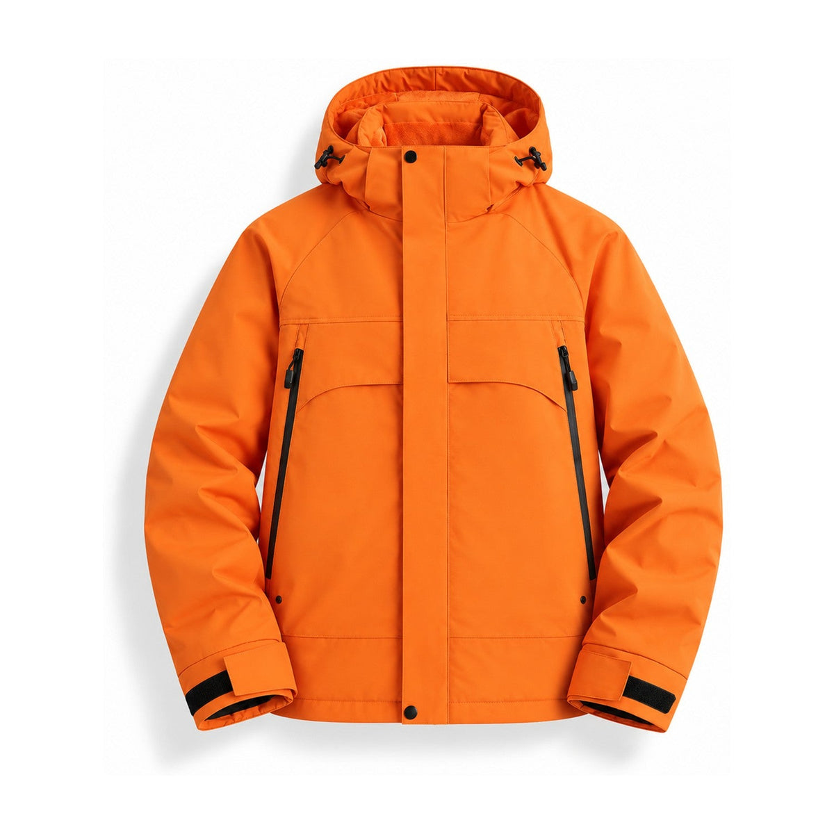 Bransdale insulated hooded jacket — orange front