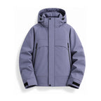Bransdale insulated hooded jacket — purple front