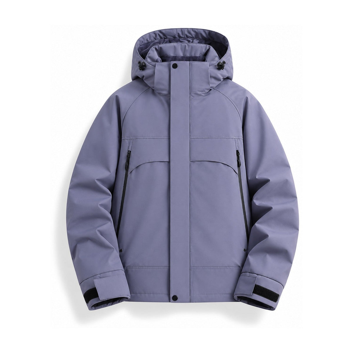 Bransdale insulated hooded jacket — purple front