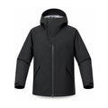 Kielder hooded shell jacket — black front