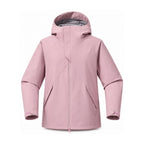 Kielder hooded shell jacket — blush pink front