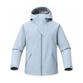 Kielder hooded shell jacket — ice blue front