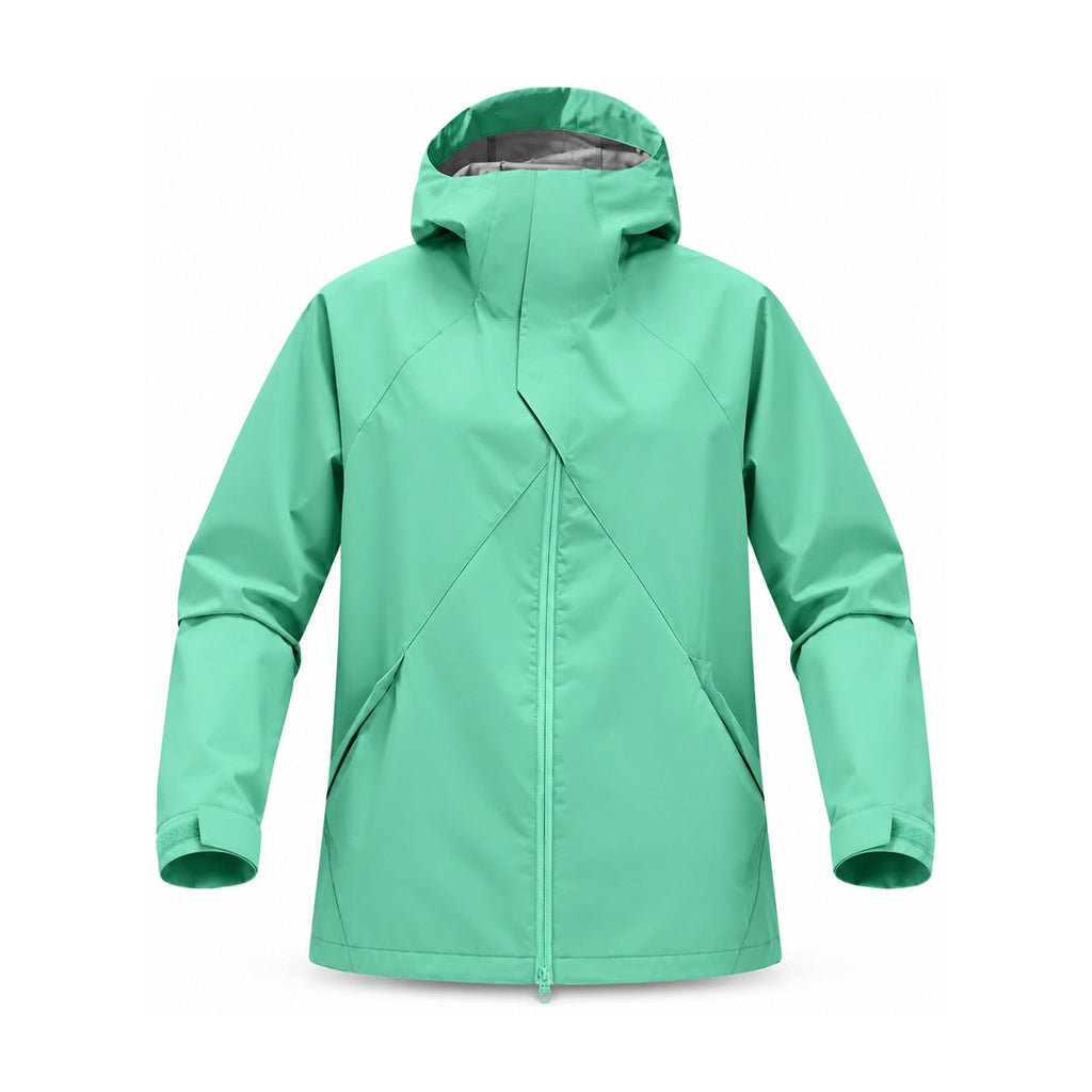 Kielder hooded shell jacket — mint front