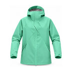 Kielder hooded shell jacket — mint front