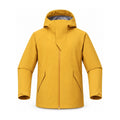 Kielder hooded shell jacket — yellow front
