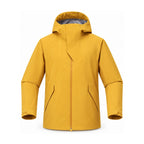 Kielder hooded shell jacket — yellow front