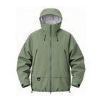 Swaledale waterproof shell jacket — sage green front