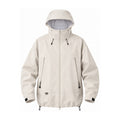 Swaledale waterproof shell jacket — ivory front