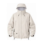 Swaledale waterproof shell jacket — ivory front