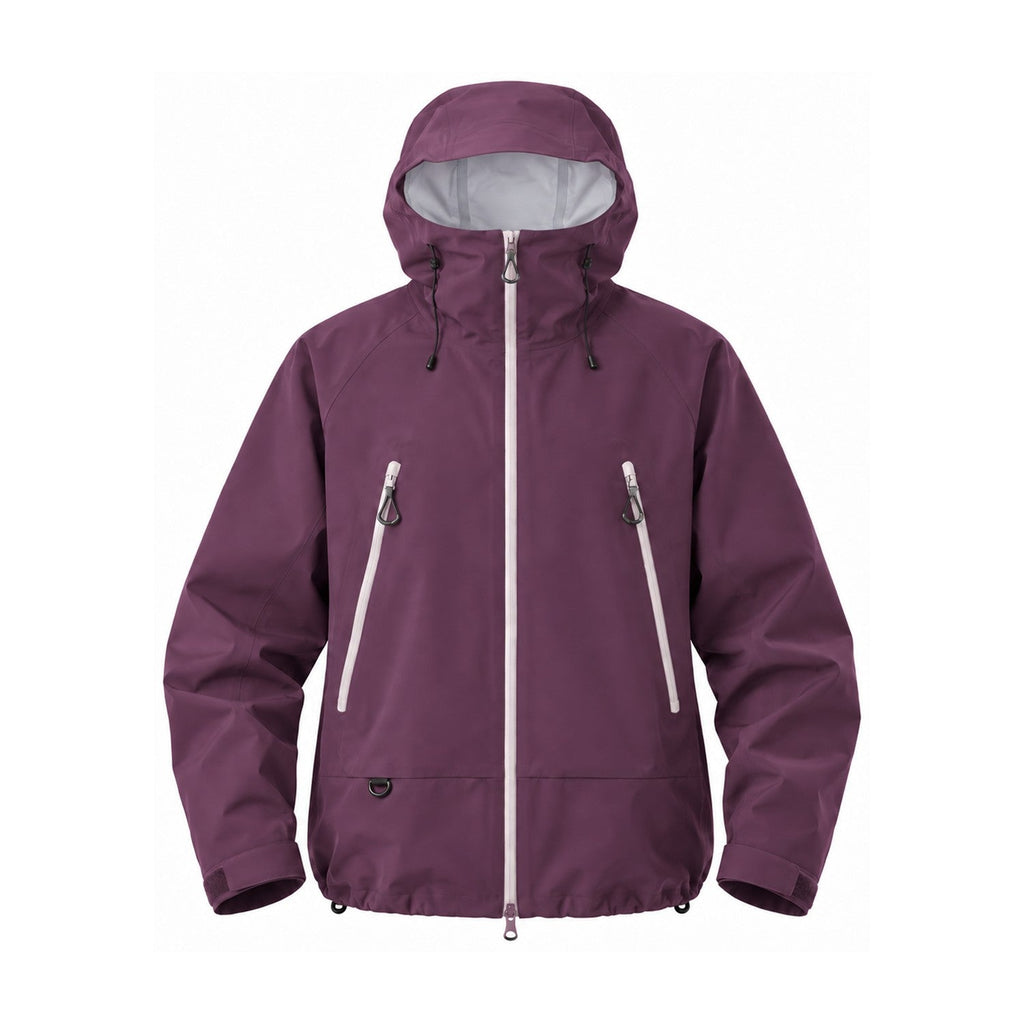 Swaledale waterproof shell jacket — purple front