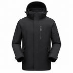 Derwent Men's Black 3-in-1 waterproof jacket front
