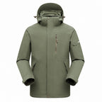 Derwent Men's Sage Green 3-in-1 waterproof jacket front