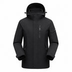 Derwent Women's Black 3-in-1 waterproof jacket front