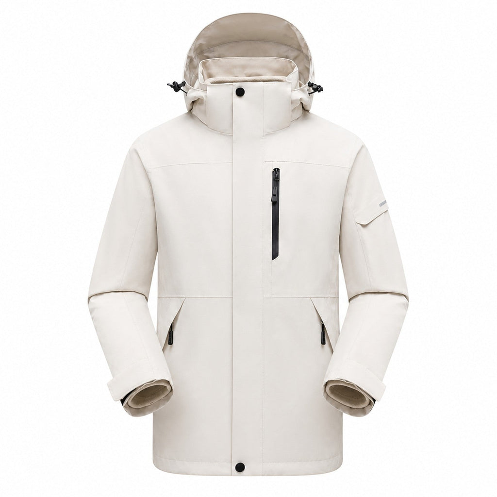 Derwent Women's Ivory 3-in-1 waterproof jacket front