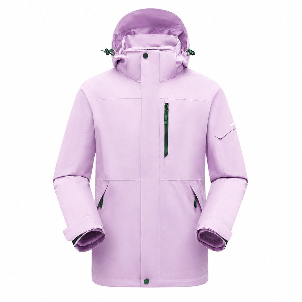 Derwent Women's Purple 3-in-1 waterproof jacket front
