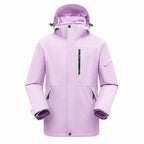 Derwent Women's Purple 3-in-1 waterproof jacket front