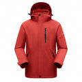 Derwent Women's Red 3-in-1 waterproof jacket front