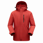 Derwent Women's Red 3-in-1 waterproof jacket front