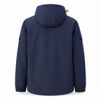 Ribble men's Navy windproof jacket rear view