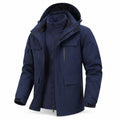 Ribble men's Navy windproof 3-in-1 jacket front