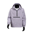 Rivington men's hooded smock jacket in Light Purple, front view