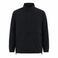 Eskdale men's lightweight half-zip smock - black front