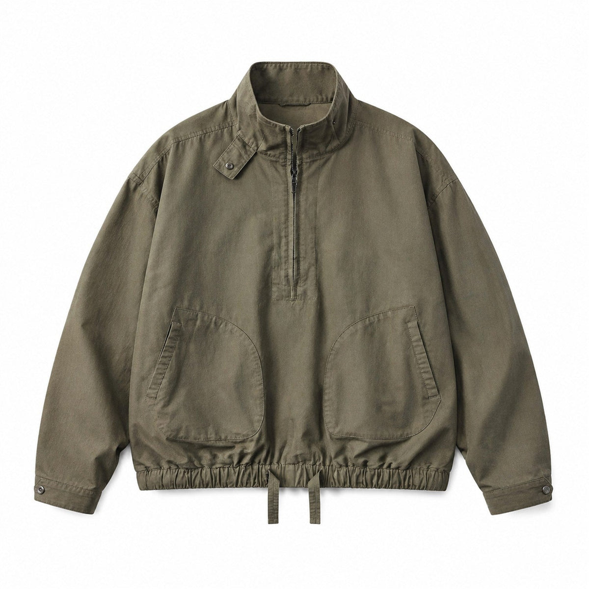 Dentdale men's cotton utility smock - olive front