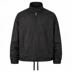 Weardale men's half-zip utility smock - black front