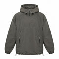 Calderdale men's hooded utility smock - grey front
