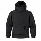 Ribblesdale men's hooded utility smock - black front