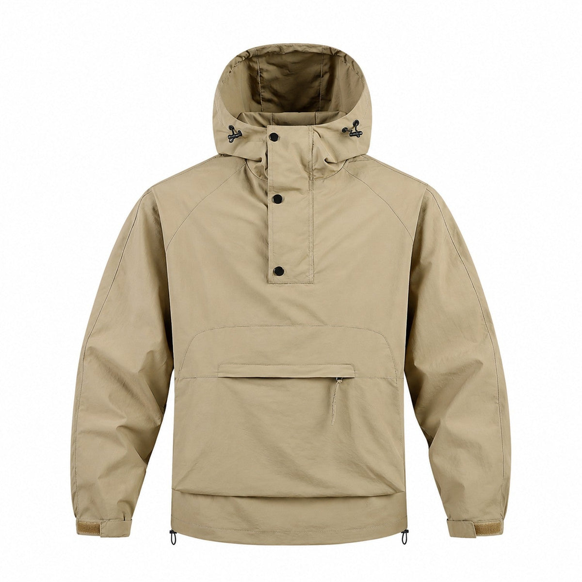 Ribblesdale men's hooded utility smock - khaki front