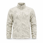 Coniston men's textured fleece midlayer - ivory white