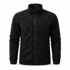 Coniston men's textured fleece midlayer - black white