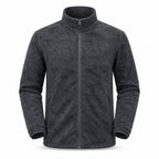 Coniston men's textured fleece midlayer - charcoal white