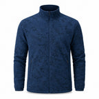 Coniston men's textured fleece midlayer - navy white